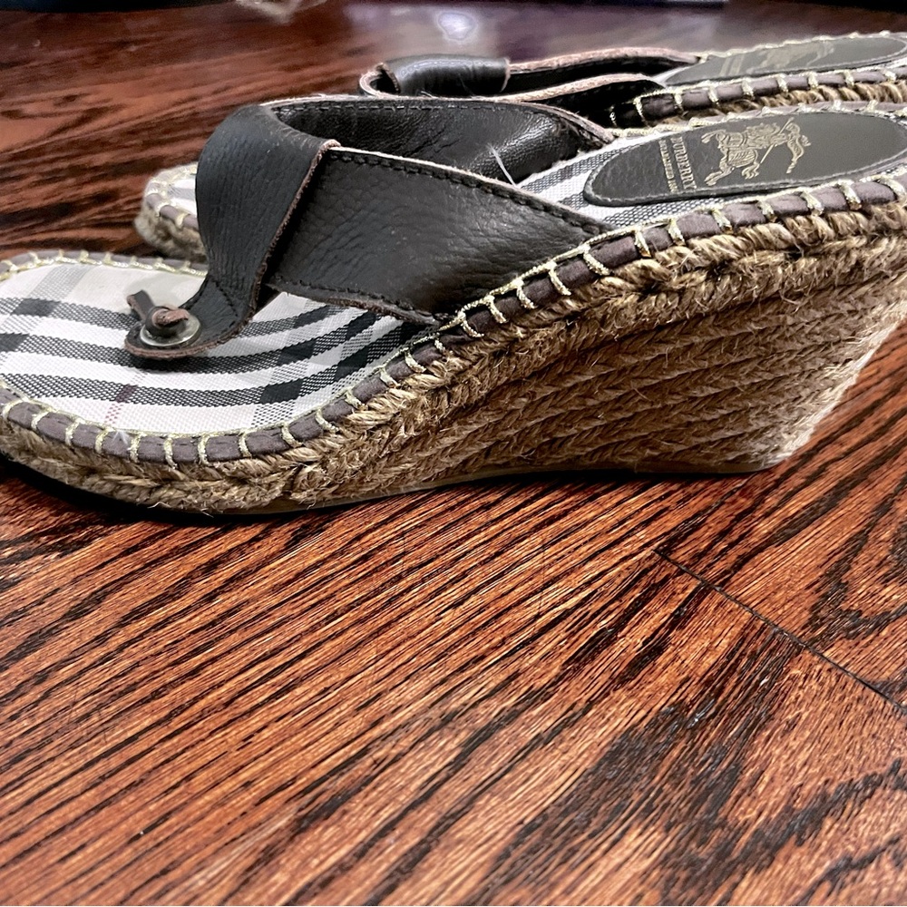 Burberry wedge espadrille